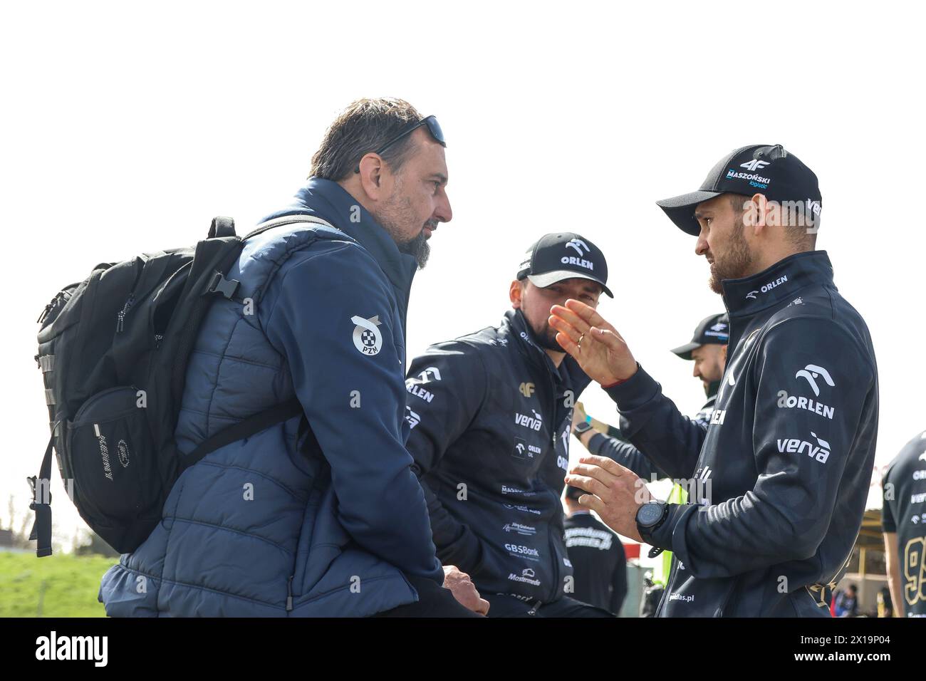 04.01.2024 Opole, Poland, Speedway (zuzel) - Golden Helmet (Reall Final Turnieju o Zloty Kask) op: Bartosz Zmarzlik, Rafal Dobrucki Stock Photo