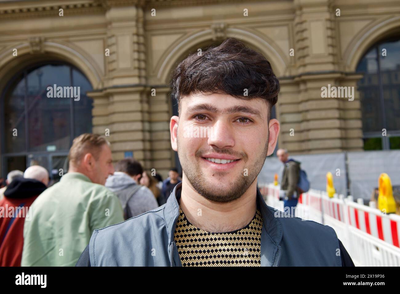 Frankfurt, Germany, April 10, 2024. Muslims roam the city to enjoy the