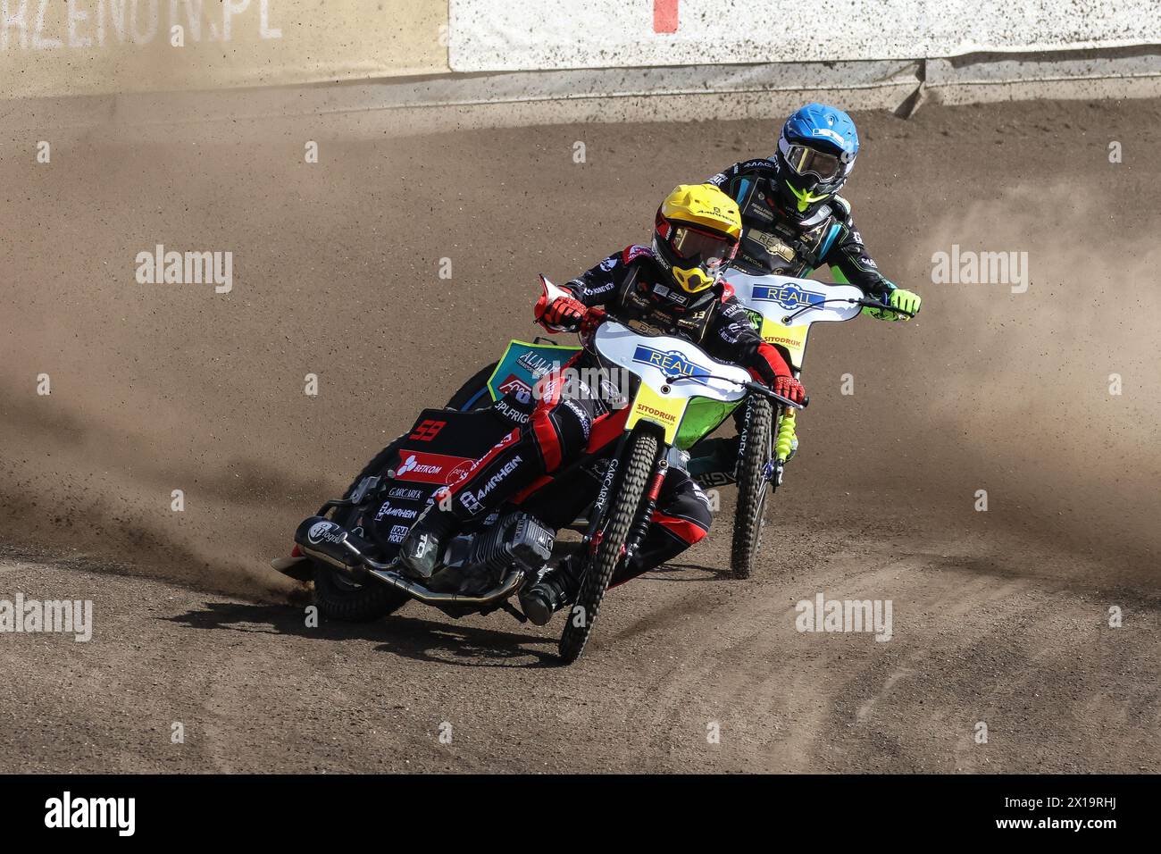 04.01.2024 Opole, Poland, Speedway (zuzel) - Golden Helmet (Reall Final Turnieju o Zloty Kask ) op: Przemyslaw Pawlicki, Bartosz Smektala Stock Photo