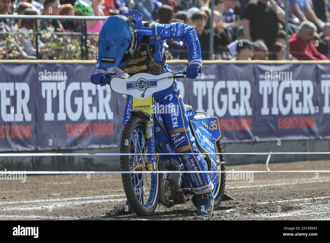 04.01.2024 Opole, Poland, Speedway (zuzel) - Golden Helmet (Reall Final Turnieju o Zloty Kask - Memorial Jerzego Szczakiela) op: Bartosz Zmarzlik Stock Photo