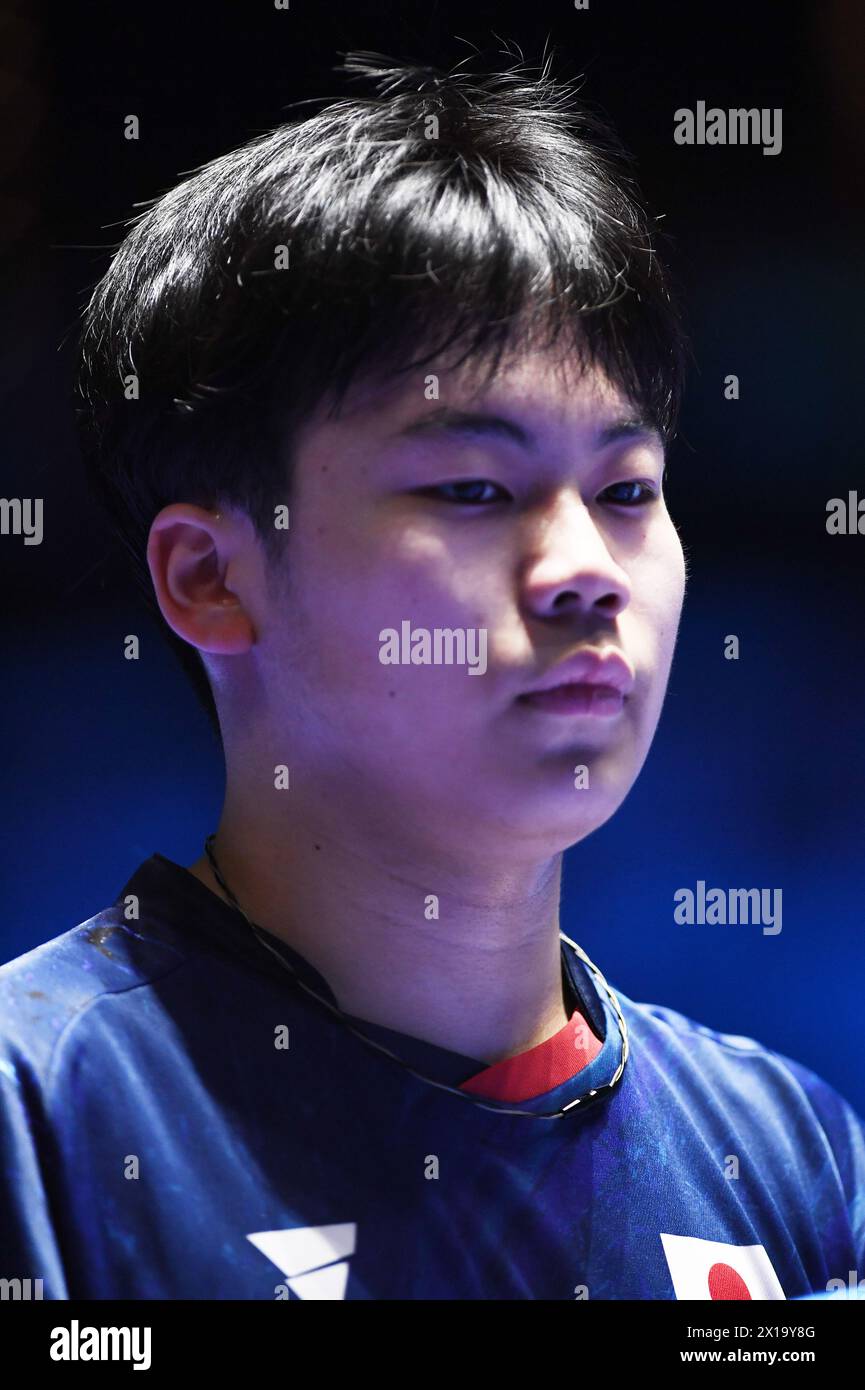 Macao, China. 16th Apr, 2024. Sora Matsushima (JPN) Table Tennis ITTF