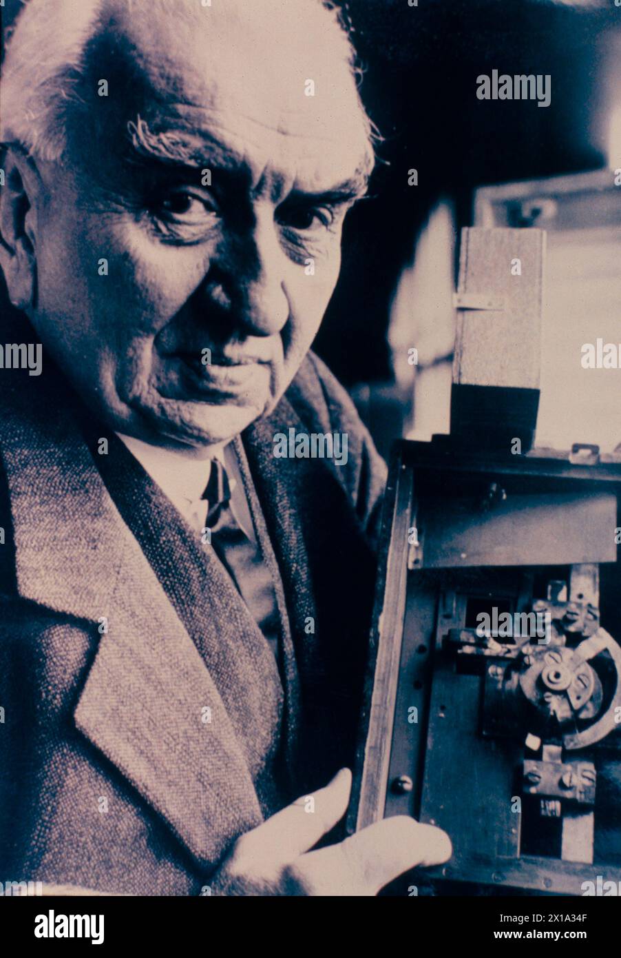 Pioneer French cinematographer Louis Lumiere, 1900s Stock Photo