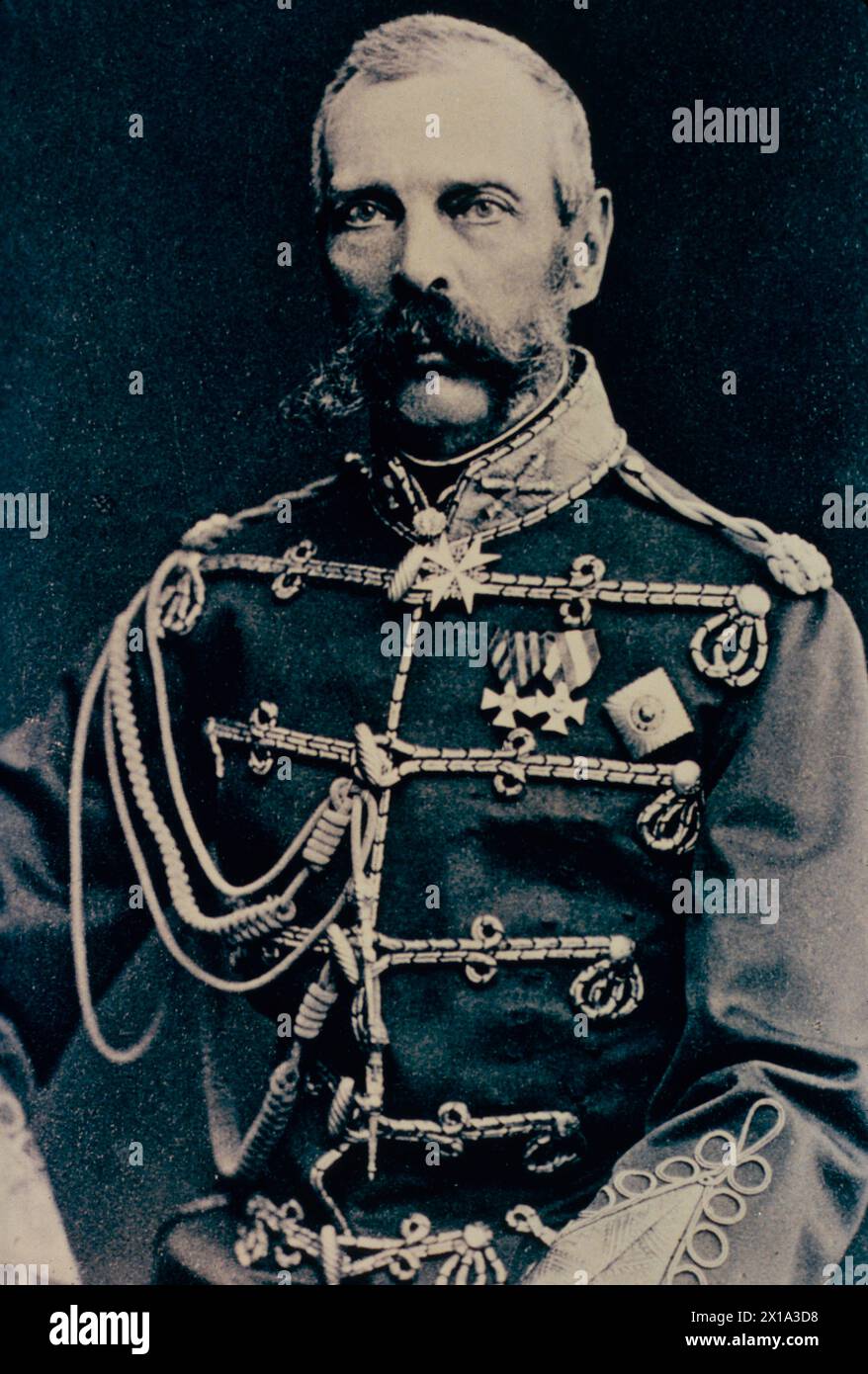 Portrait of Tsar Alexander II of Russia, 1860s Stock Photo