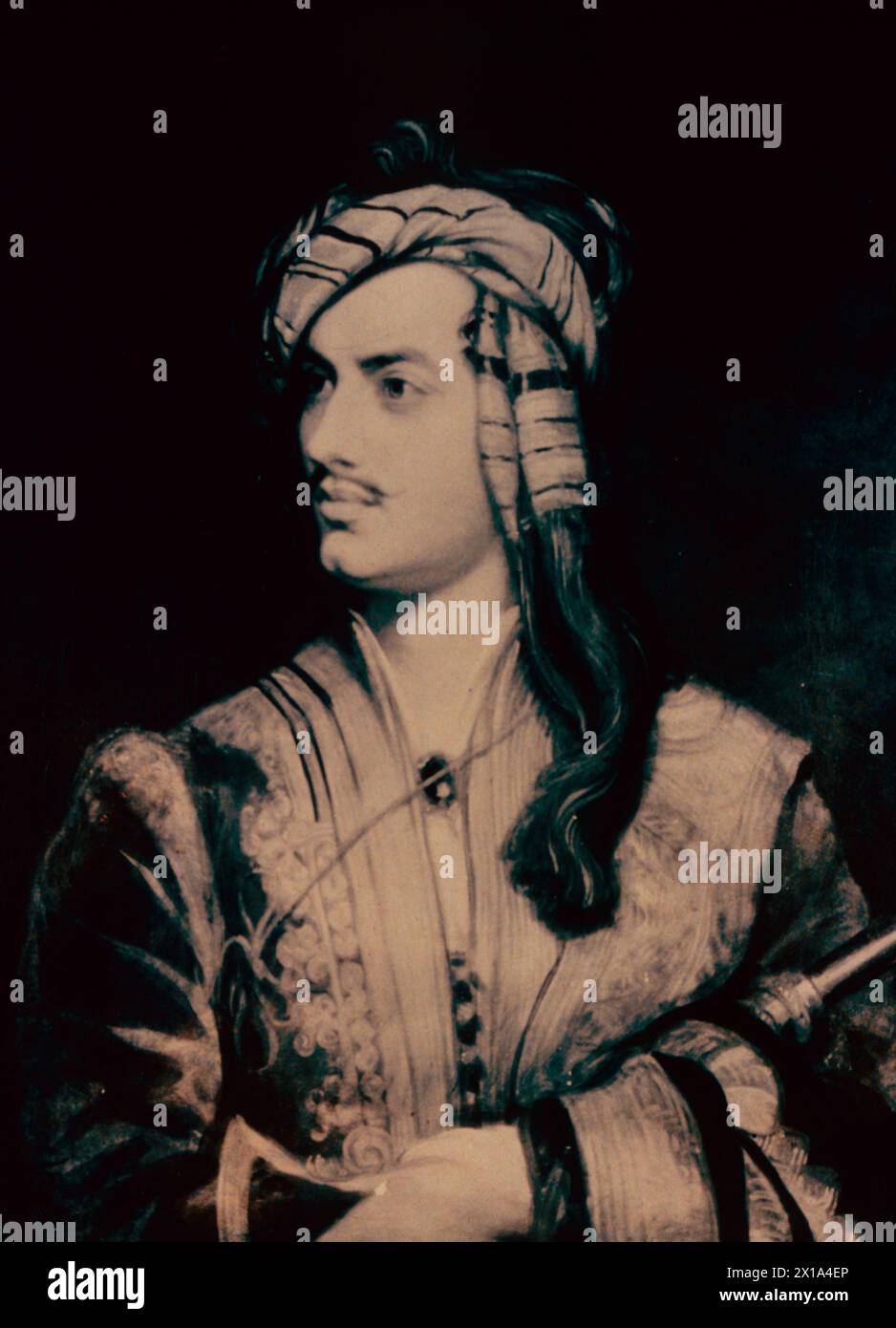 Portrait of as a Greek legionnaire of English romantic poet