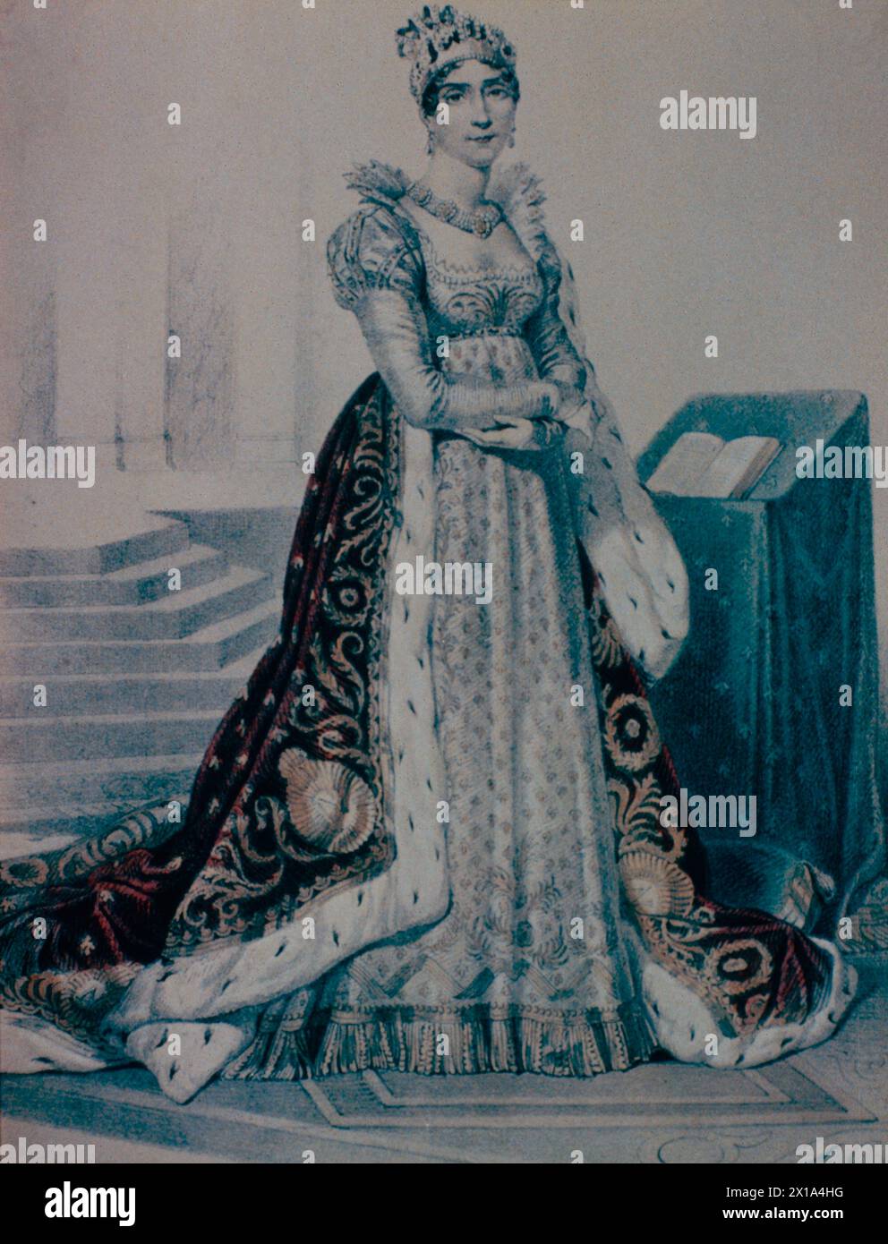 Portrait of Josephine de Beauharnais, wife of Napoleon, France, 19th century Stock Photo
