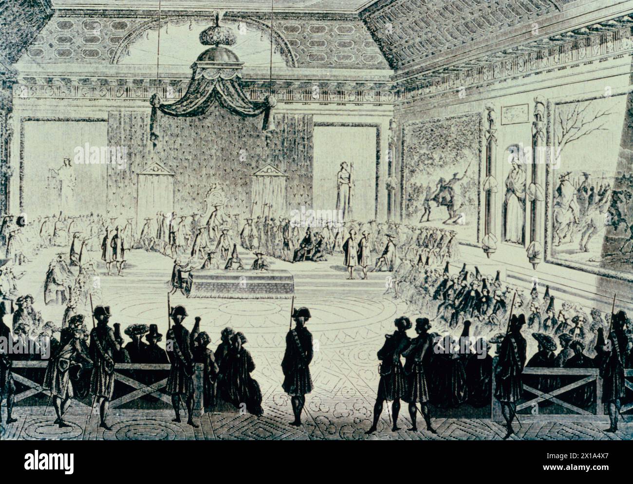 Assembly of Notables, 1787 France, illustration Stock Photo