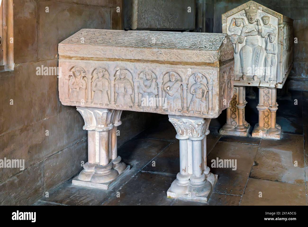 The tomb  in The Royal Pantheon (Panteao Real) Stock Photo