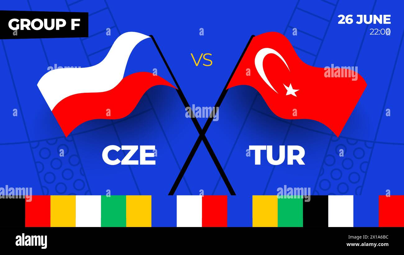 Czechia vs Türkiye football 2024 match versus. 2024 group stage