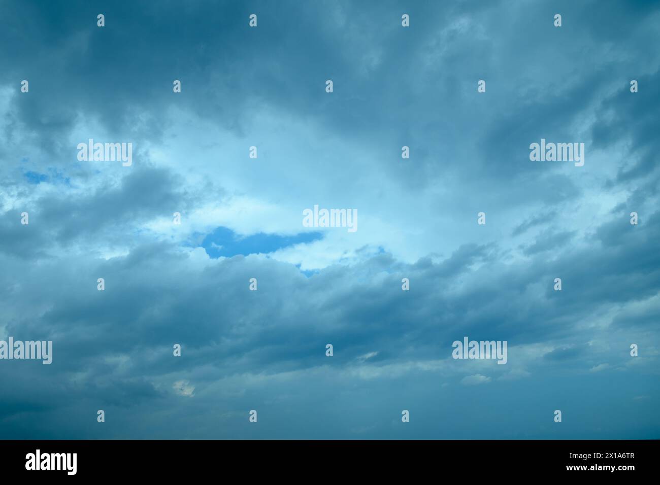 beautiful landscape of the sea against the background of a blue sky with clouds Stock Photo