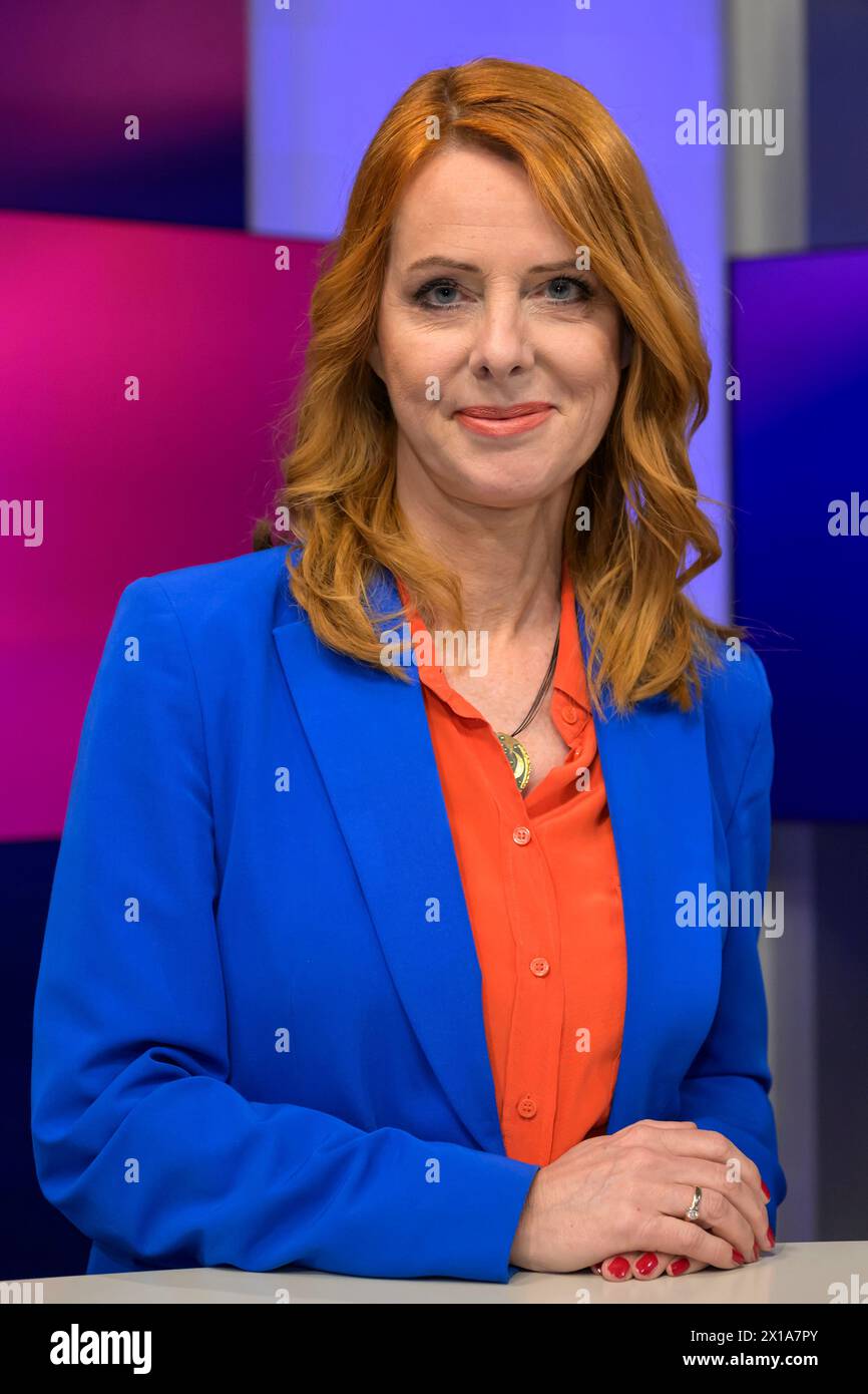 Berlin, Germany. 15 April, 2024. Kerstin Palzer (ARDHauptstadtstudio