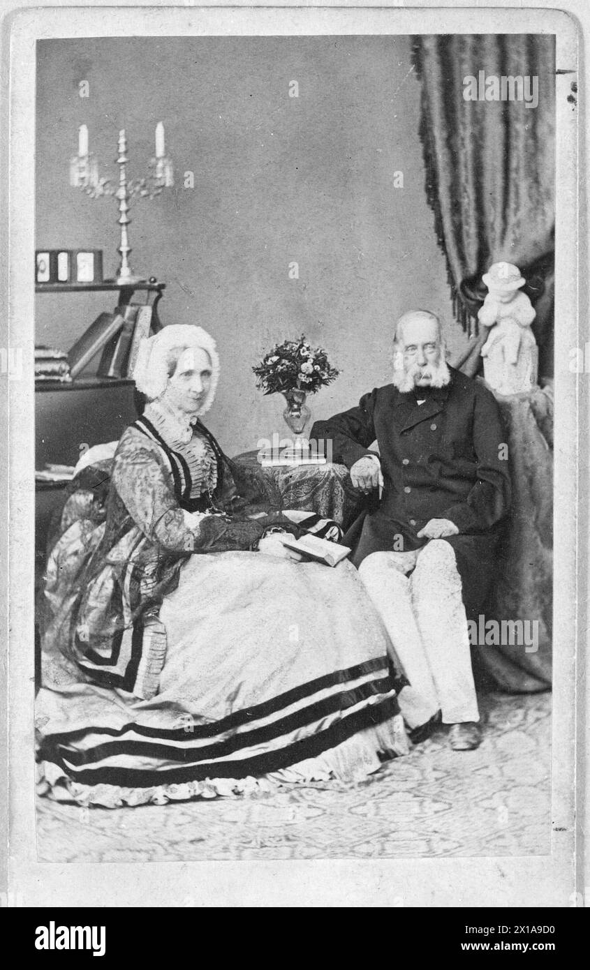 Archduke of Austria, reproduction together with of his wife Sophie., 1871 - 18710101 PD1258 - Rechteinfo: Rights Managed (RM) Stock Photo