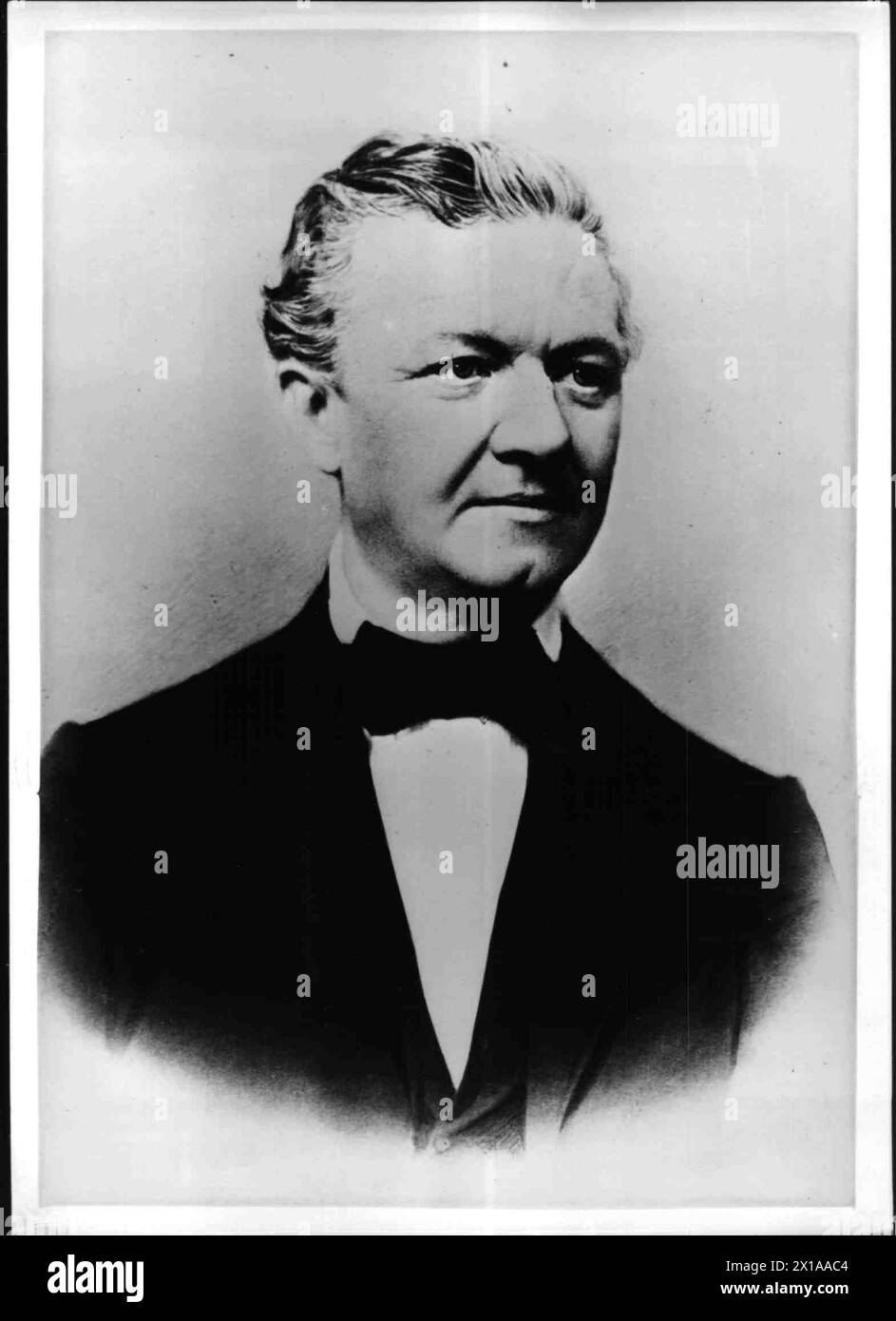 Johann George Halske, co-founder of the first German Telegraphen-Bauanstalt (telegraph institute) 'Siemens & Halske', 1880 - 18800101 PD0459 - Rechteinfo: Rights Managed (RM) Stock Photo