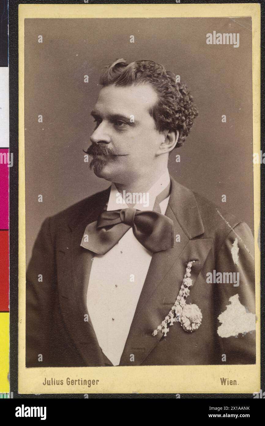 Strauss, Eduard, picture (chest, well-nigh left profile), 1881 - 18810101 PD1203 - Rechteinfo: Rights Managed (RM) Stock Photo