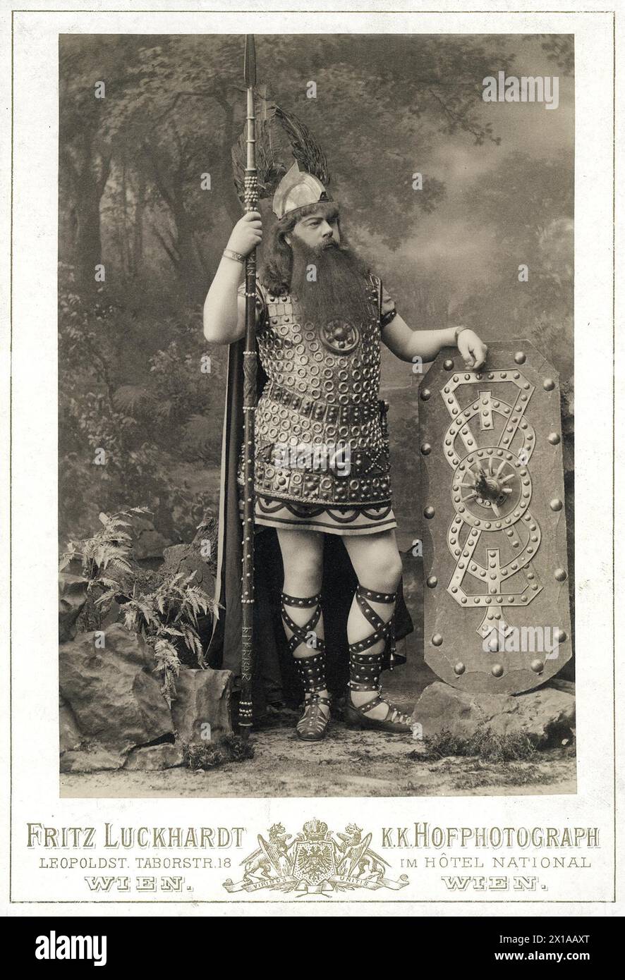 Scaria, Emil, role as 'Wotan' in Richard Wagner 'Ring des Nibelungen'., 1882 - 18820101 PD0301 - Rechteinfo: Rights Managed (RM) Stock Photo