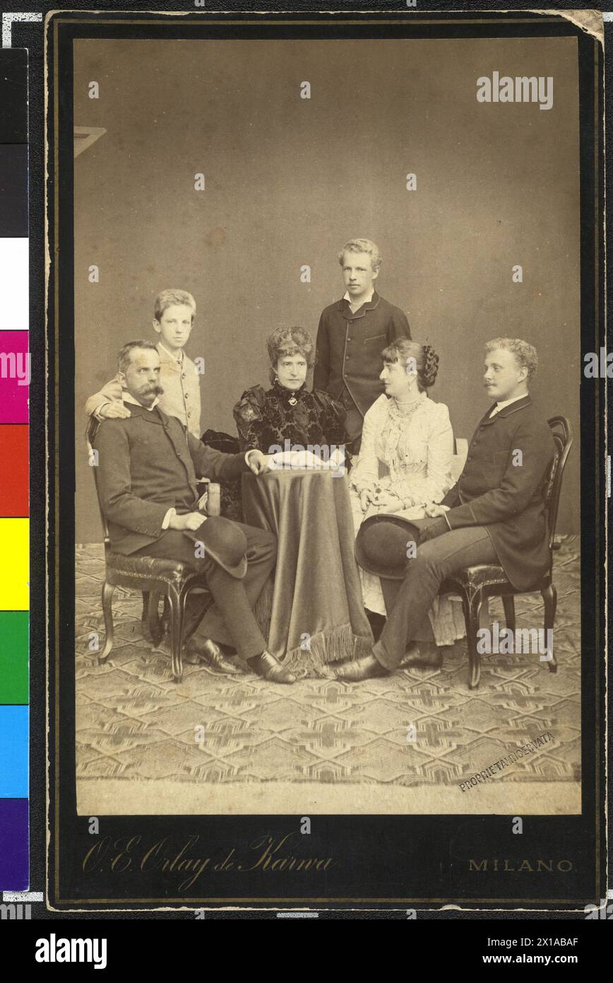 The Italian royal family, king Umberto with his son Victor Immanuel, of ...