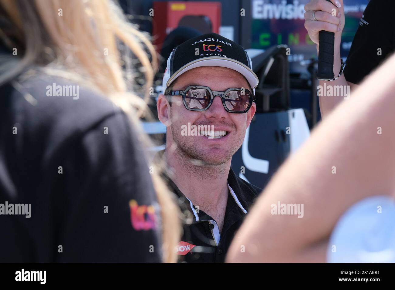 Misano Adriatico, Italy. 14th Apr, 2024. Nick Cassidy of Jaguar TCS Racing during the autograph session at Formula E World Championship Season 10 Pit Line. Credit: SOPA Images Limited/Alamy Live News Stock Photo