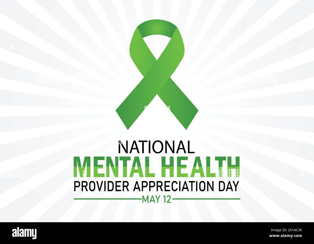 National Mental health provider appreciation day. May 12. Suitable for background, banner, card, poster, template. Vector illustration. Stock Vector