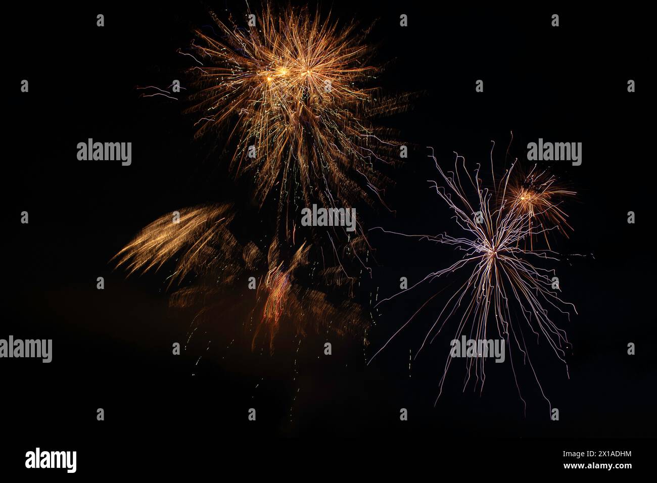 Freedom celebration Fireworks Stock Photo