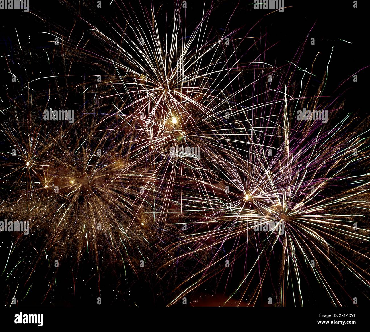 Freedom celebration Fireworks Stock Photo