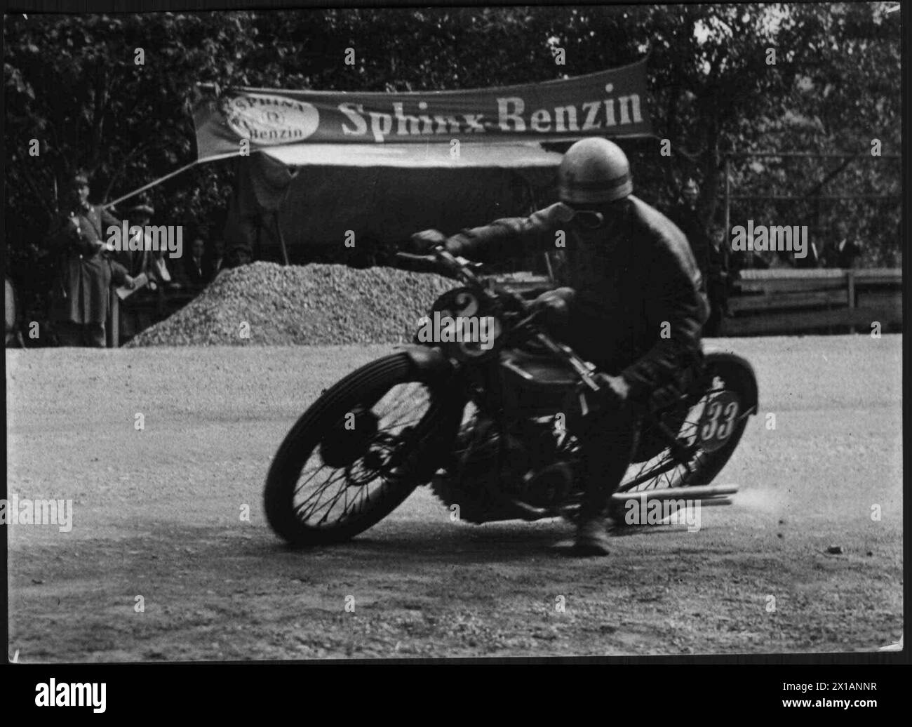 Semmering Alpine Mountain Race, Rudy Runtsch on of his "Douglas"., 1929