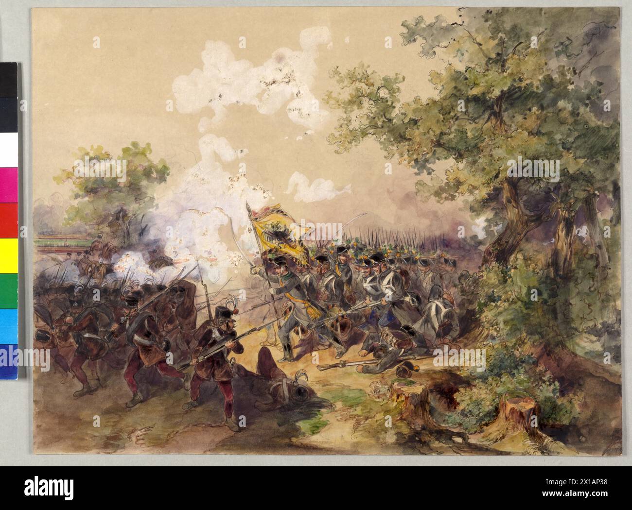 Infantry combat, campaign 1848-1849: assault Austrian infantry ...