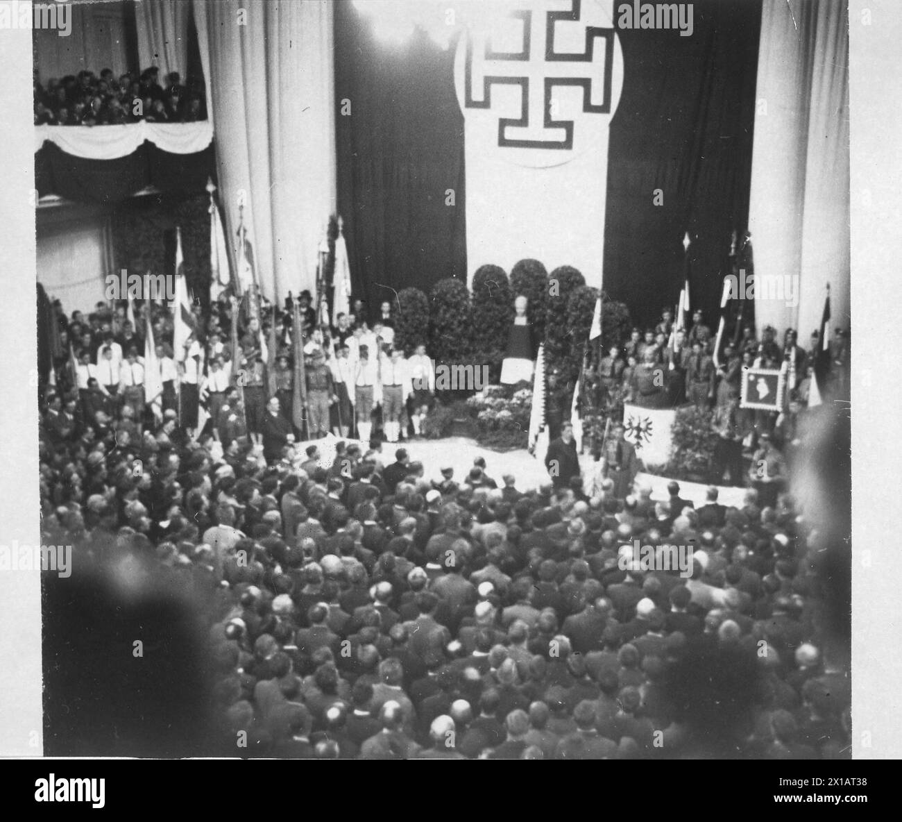 Last speech Schuschnigg, Schuschnigg at of his speech, 09.03.1938 - 19380309 PD0011 - Rechteinfo: Rights Managed (RM) Stock Photo