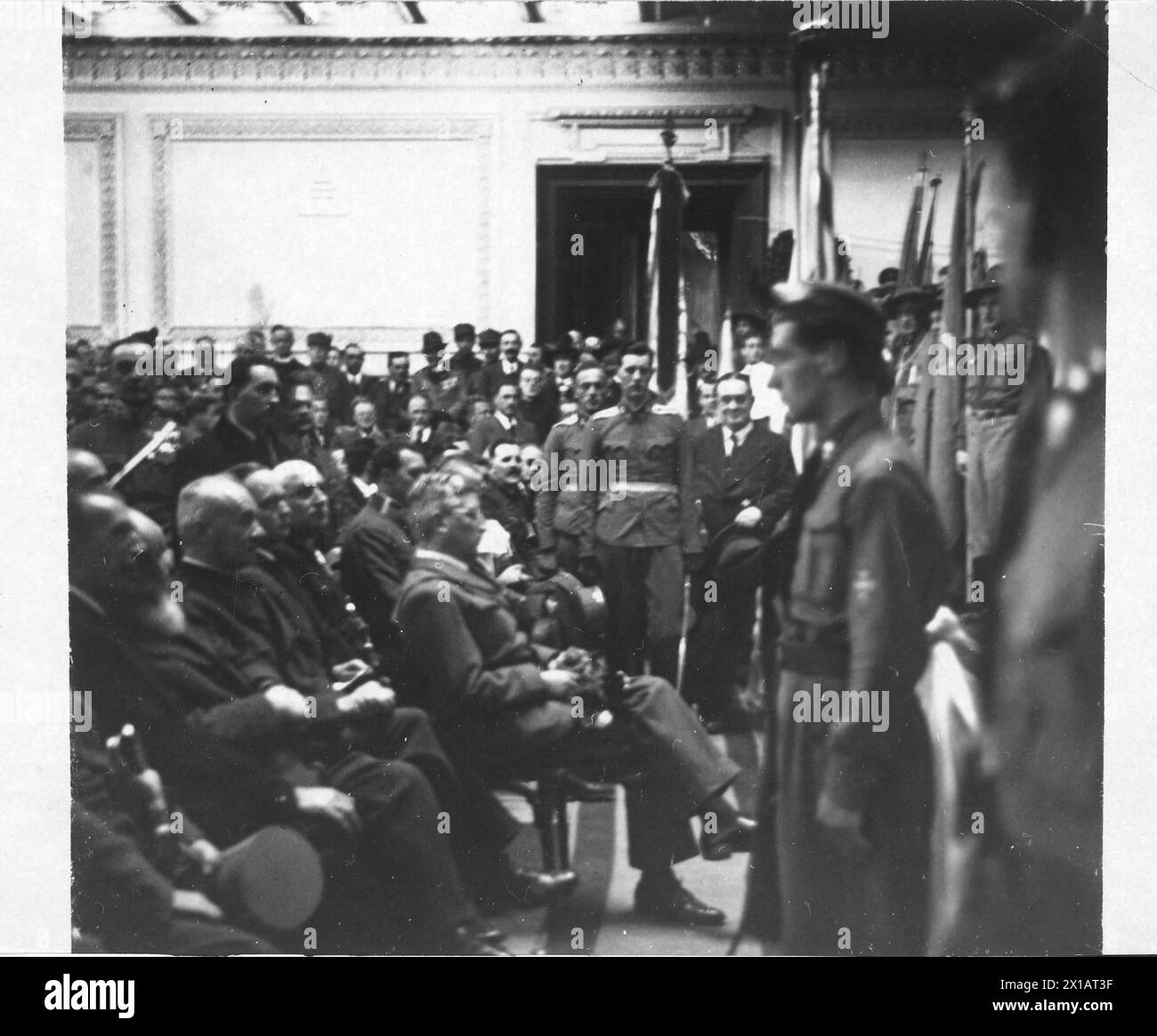 Last speech Schuschnigg, 09.03.1938 - 19380309 PD0018 - Rechteinfo: Rights Managed (RM) Stock Photo