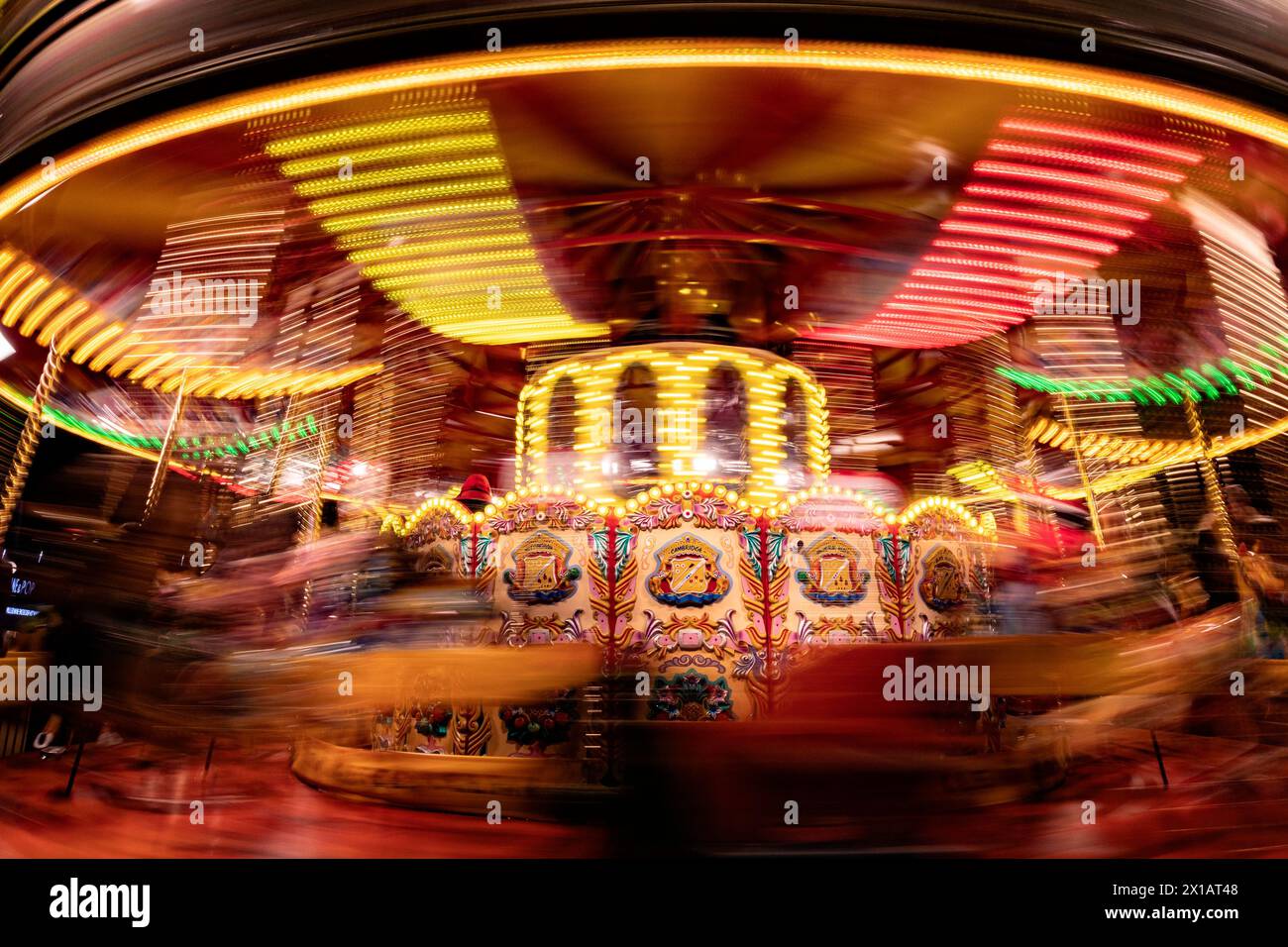 Merry-go-round in Central London - United Kingdom Stock Photo
