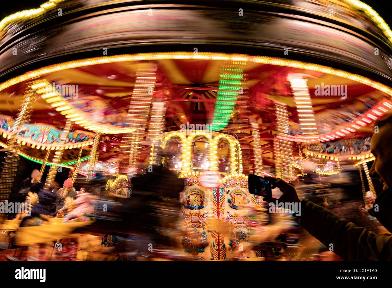 Merry-go-round in Central London - United Kingdom Stock Photo
