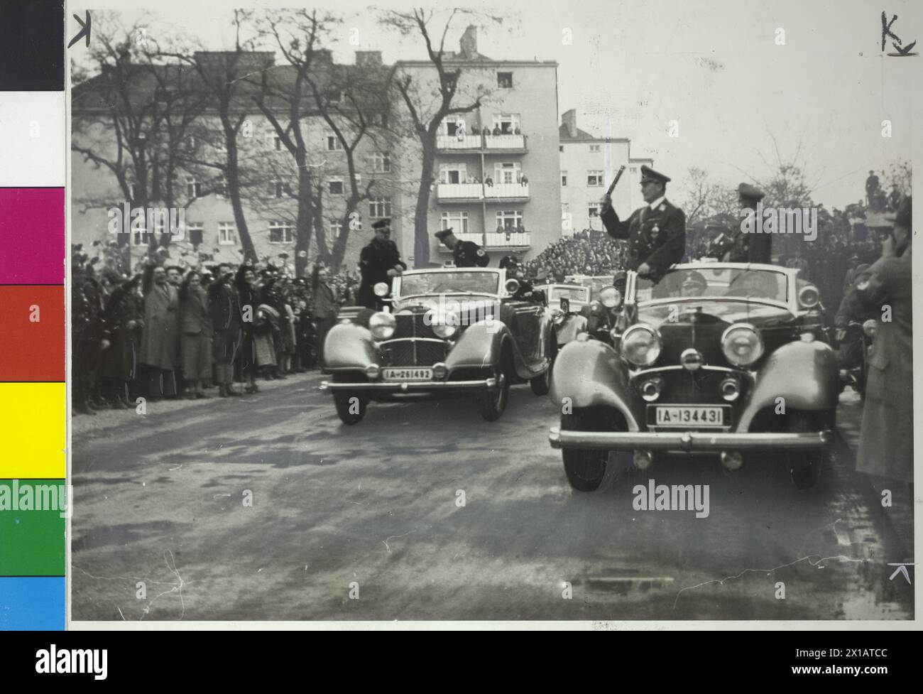 Hermann Goering in Vienna, arrive in Floridsdorf, 26.3.1938 - 19380326 PD0009 - Rechteinfo: Rights Managed (RM) Stock Photo