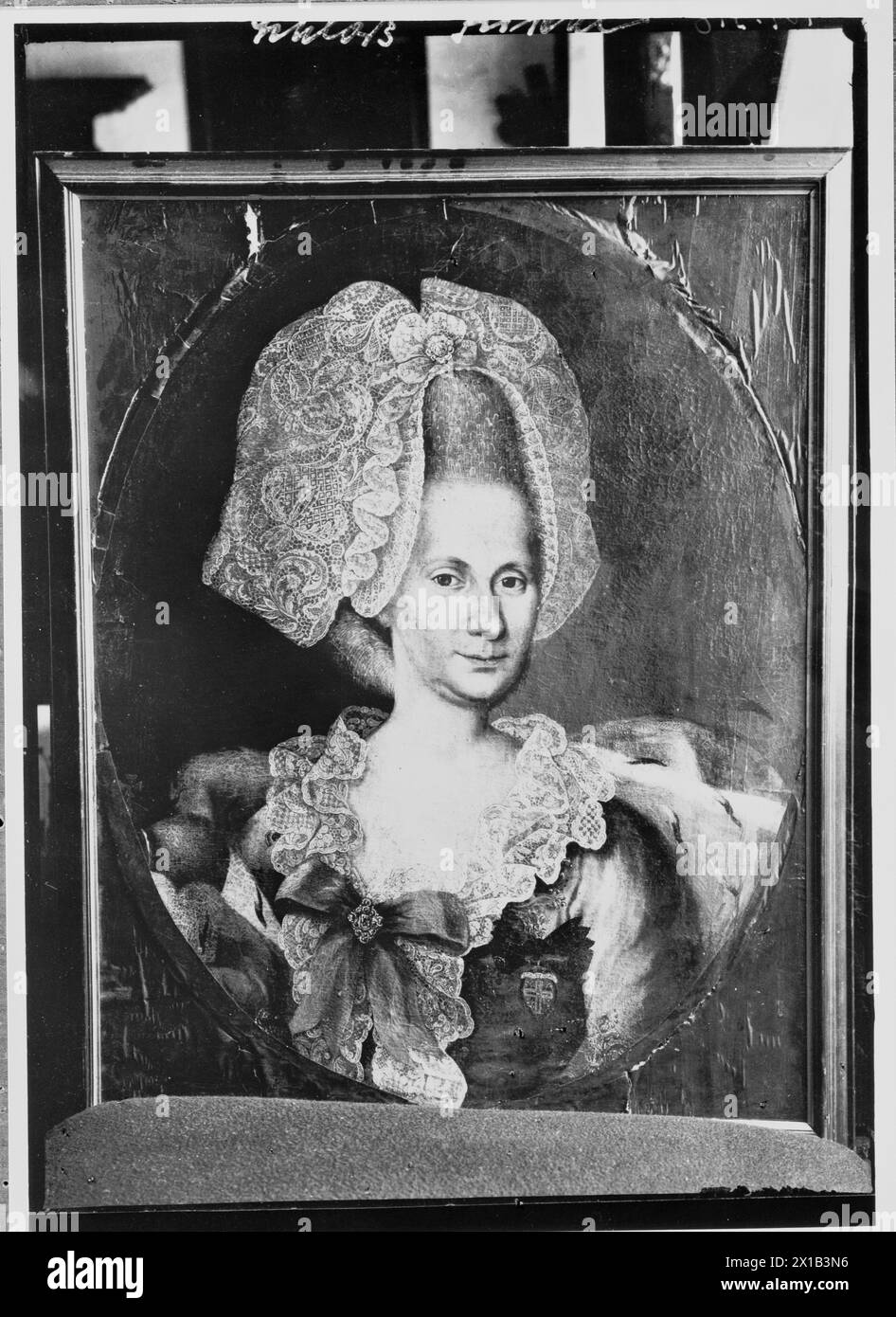 Fuschl, probably picture of a Bavarian electress. Bavarian work circa 1790. OeKT X / 1, page 219 (number 27) - 19300101 PD35562 - Rechteinfo: Rights Managed (RM) Stock Photo