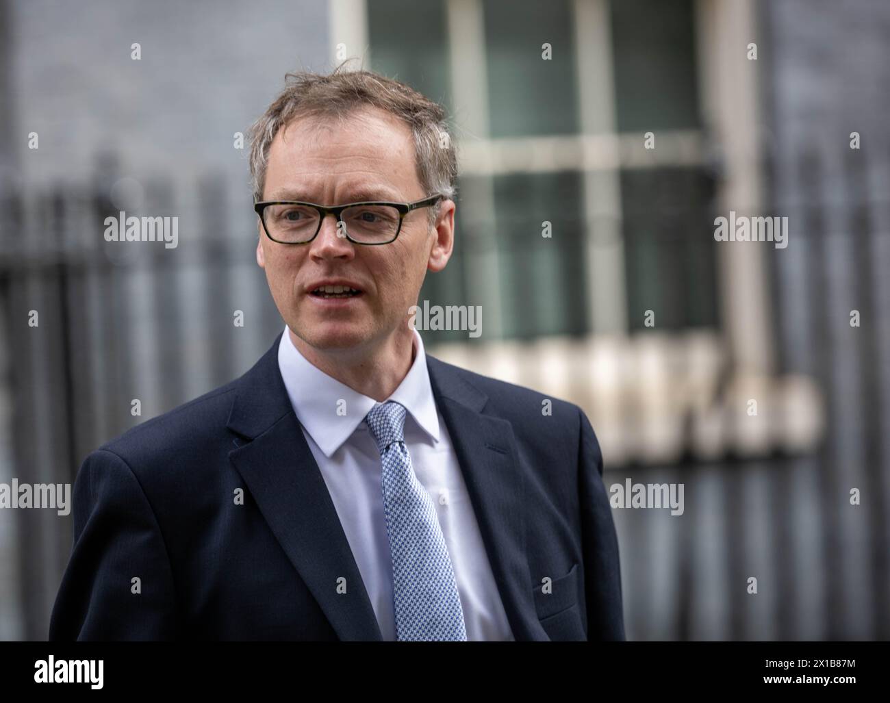 London, UK. 16th Apr, 2024. Michael Tomlinson, Illegal Migration Minister, leaves a cabinet meeting at 10 Downing Street London. Credit: Ian Davidson/Alamy Live News Stock Photo