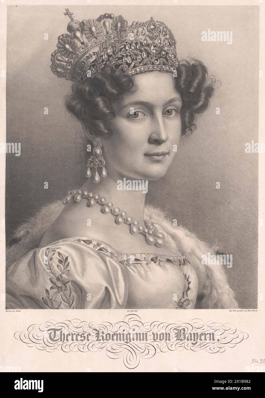 Therese, Princess of Saxe-Hildburghausen, - 19830422 PD14993 - Rechteinfo: Rights Managed (RM) Stock Photo