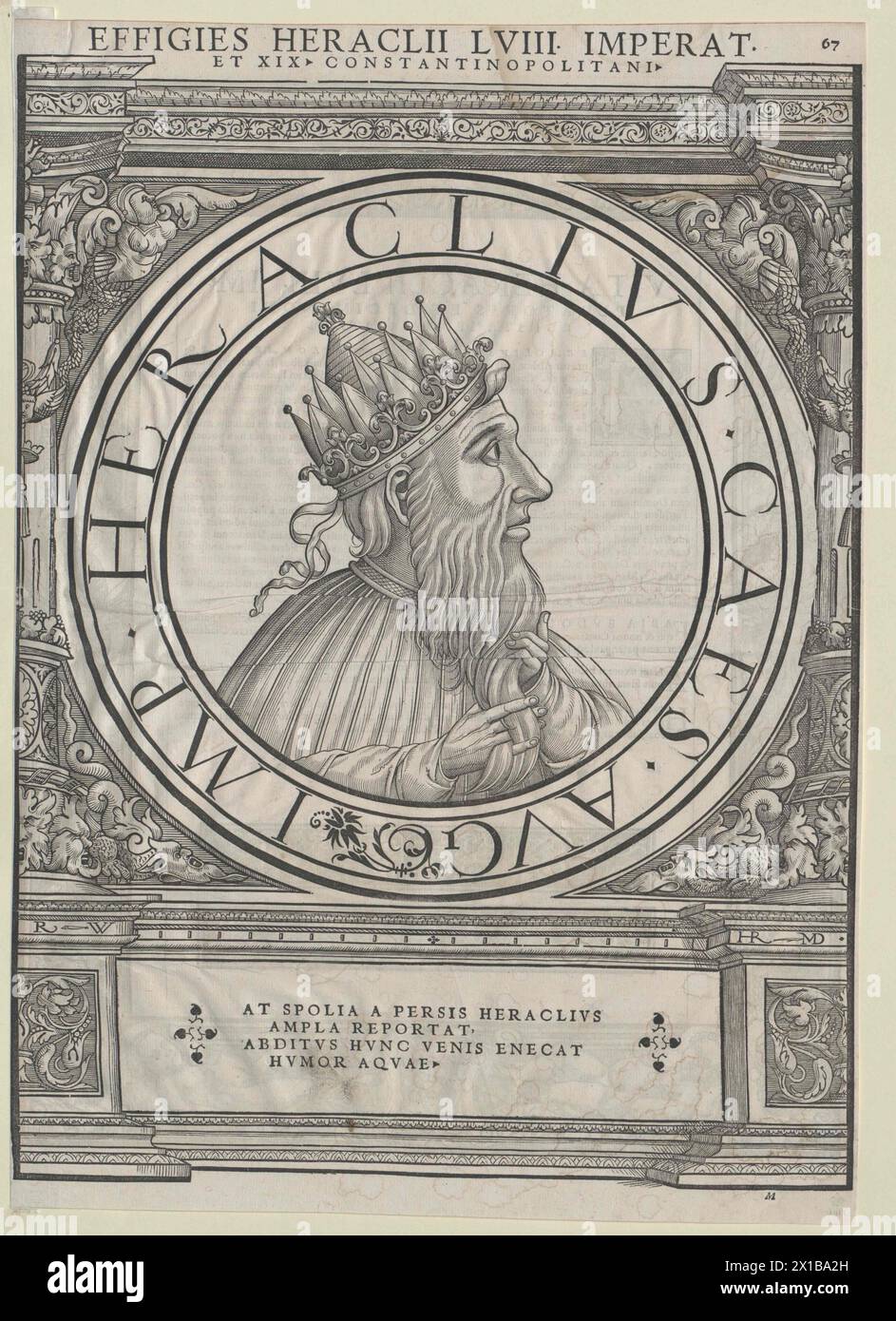 Heraclius, Eastern Roman emperor, - 19830422 PD24789 - Rechteinfo ...