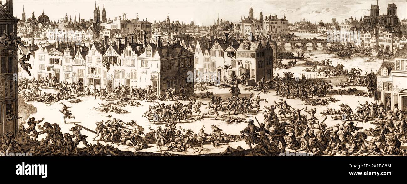 The St. Bartholomew's Day massacre, Paris, French Wars of Religion, 1572 Stock Photo