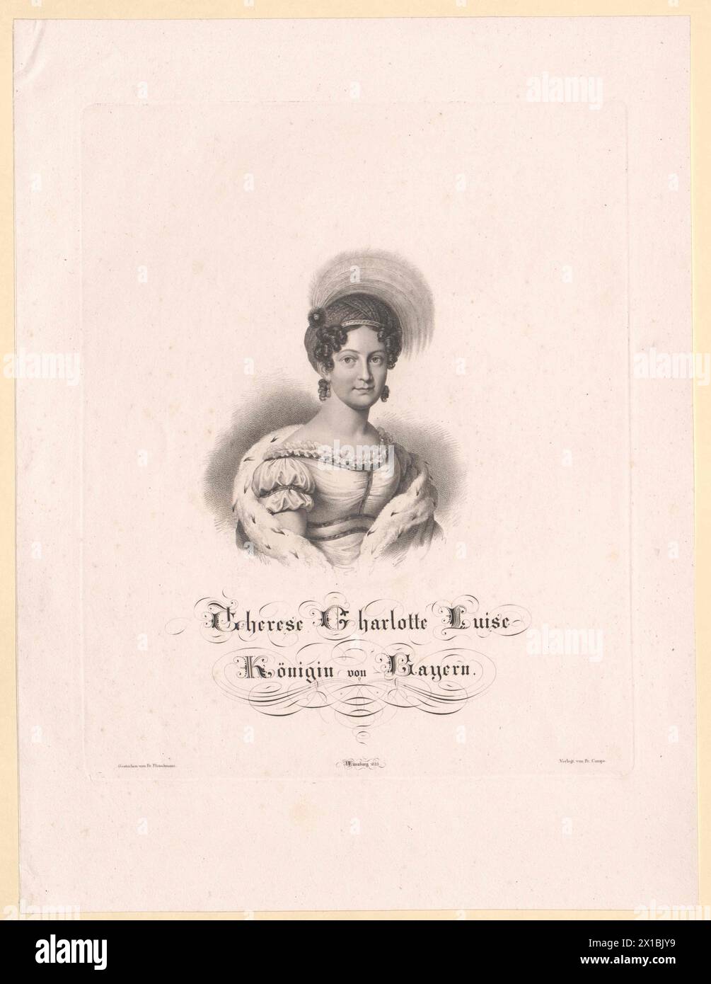 Therese, Princess of Saxe-Hildburghausen (1792-1854), - 19830422 PD81091 - Rechteinfo: Rights Managed (RM) Stock Photo