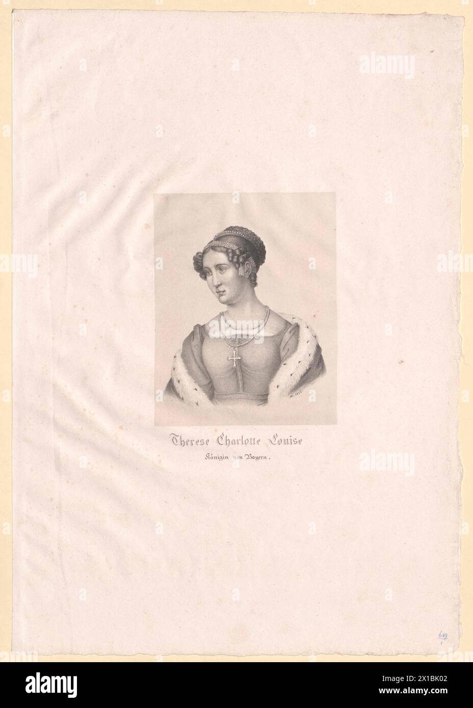 Therese, Princess of Saxe-Hildburghausen (1792-1854), - 19830422 PD81559 - Rechteinfo: Rights Managed (RM) Stock Photo