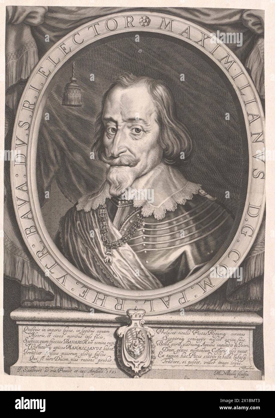 Maximilian I, Elector of Bavaria, engraving by Michel Natalis based on painting by Joachim von Sandart, 27.05.2011, - 20110527 PD1392 - Rechteinfo: Rights Managed (RM) Stock Photo