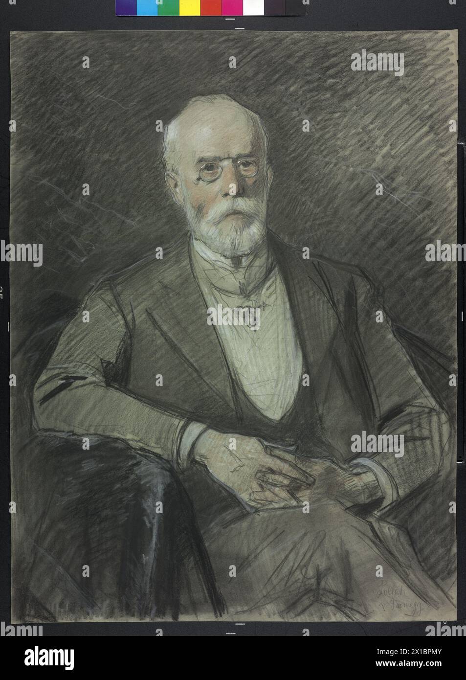 Pollack von Parnegg, Leopold Baron, pastel by Julius Schmid, - 19300101 PD21079 - Rechteinfo: Rights Managed (RM) Stock Photo