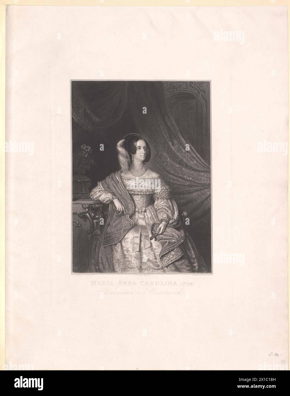 Maria Anna, princess of Savoyen-Sardinien, - 19830422 PD144497 - Rechteinfo: Rights Managed (RM) Stock Photo