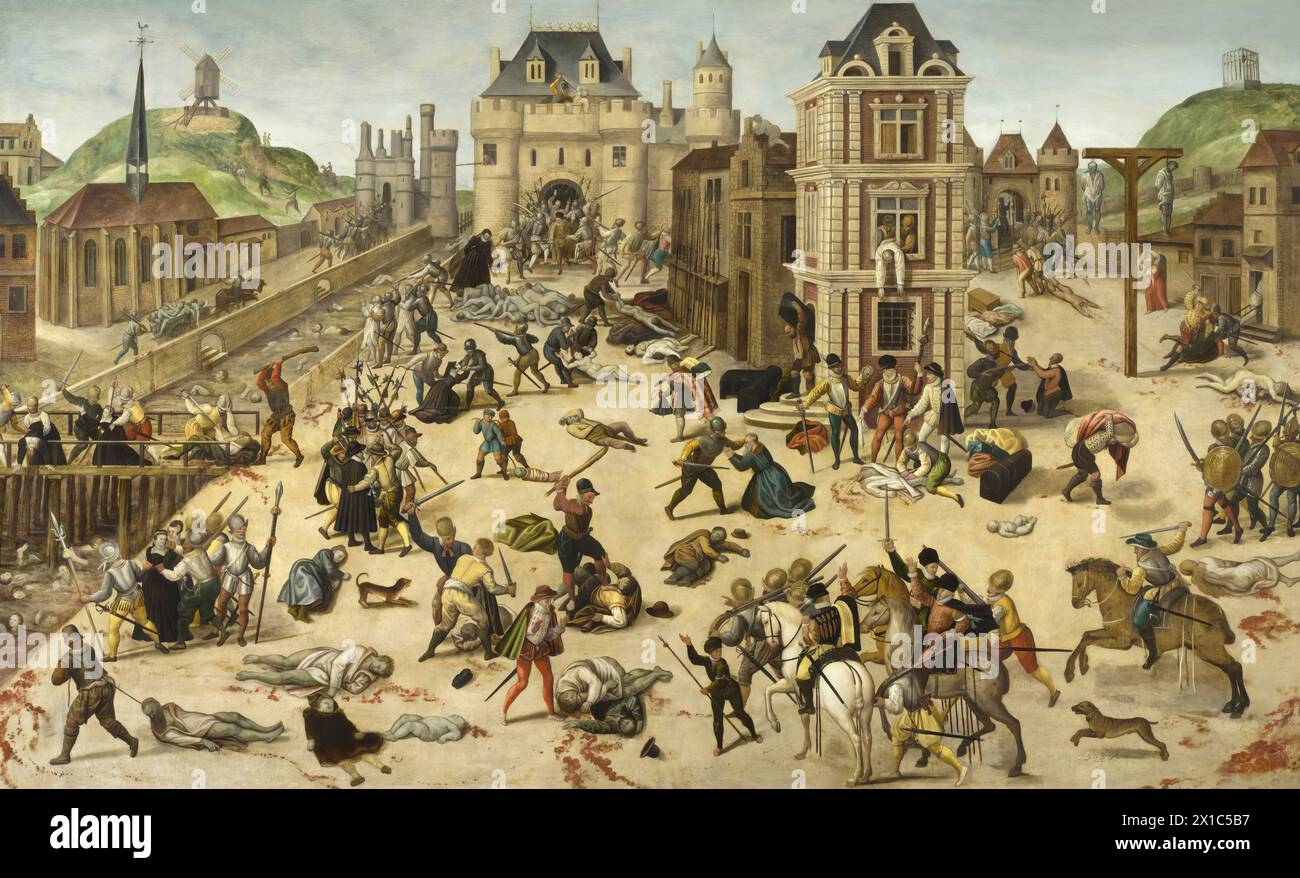 The St. Bartholomew's Day massacre, Paris, French Wars of Religion, 1572 Stock Photo