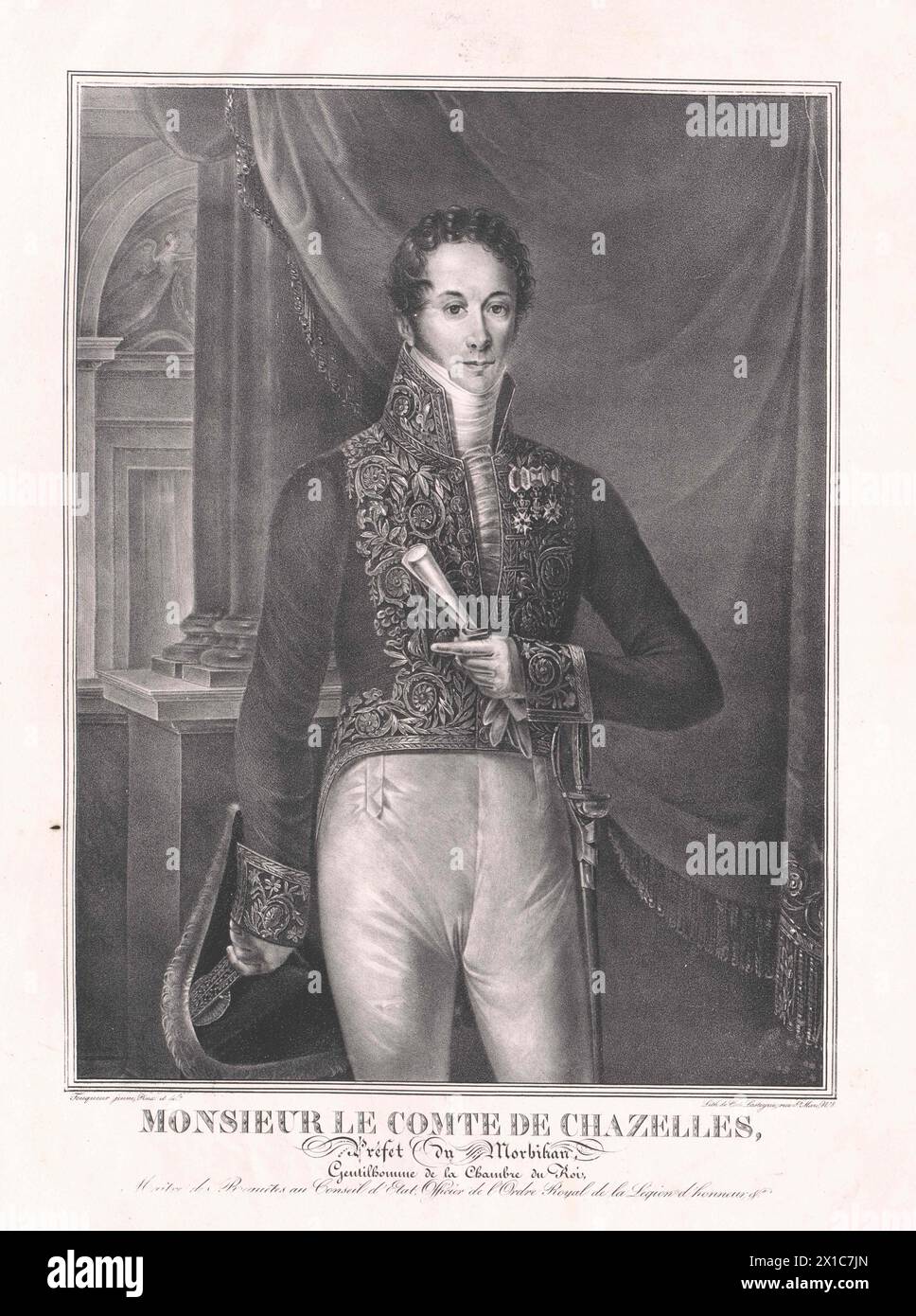 Chazelles, AugustinJeanBaptisteLouisMarie Comte, 18181830