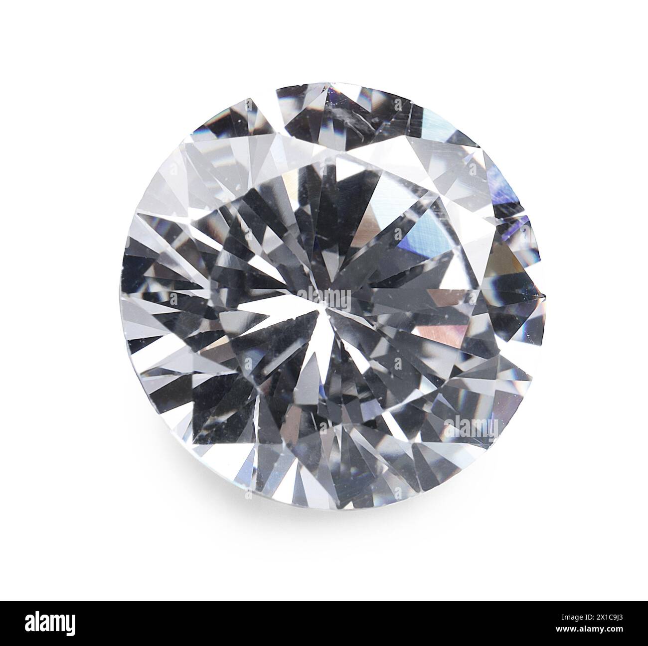 One beautiful shiny diamond isolated on white Stock Photo - Alamy