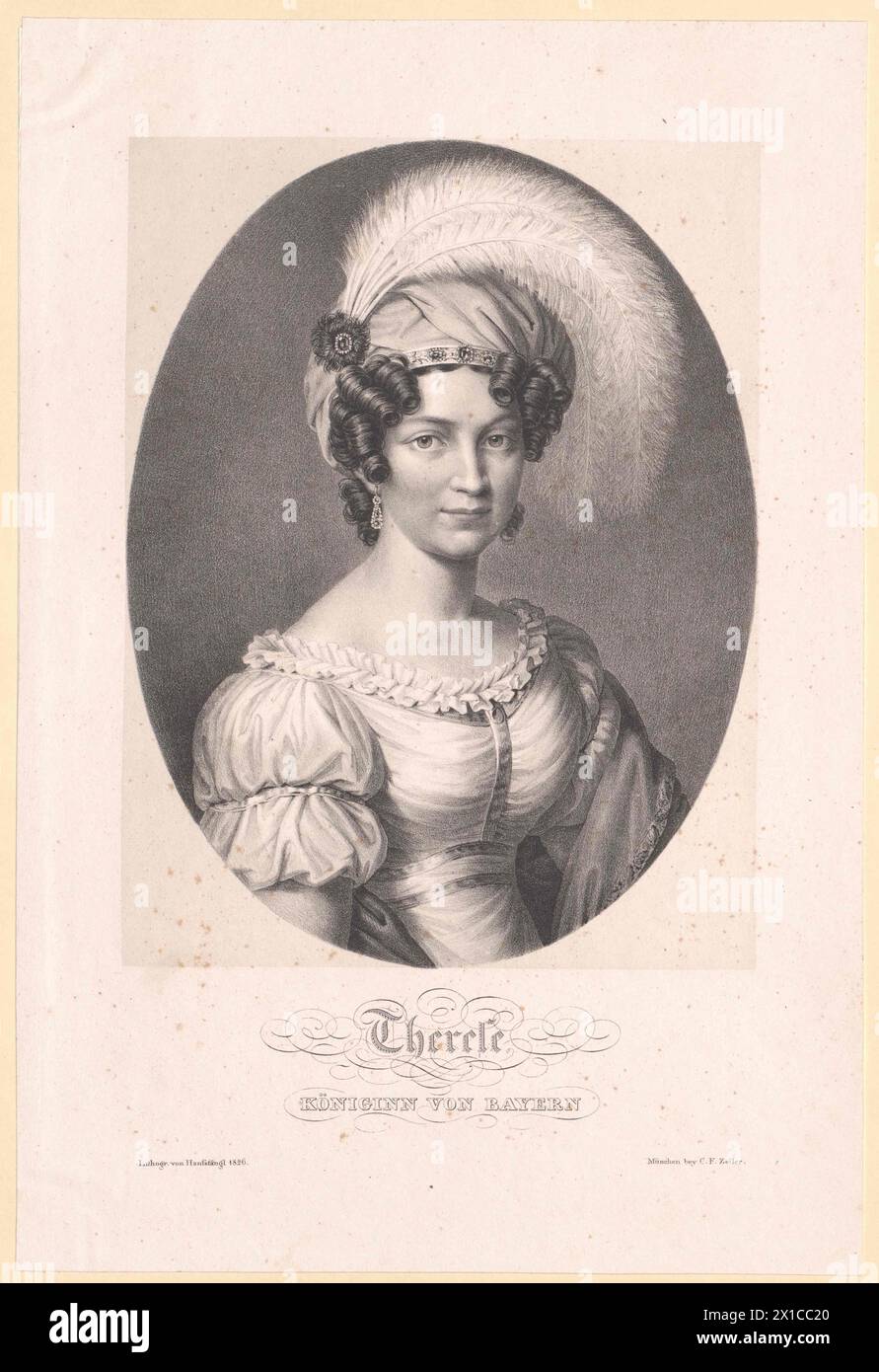 Therese, princess of Saxe-Hildburghausen (1792-1854), - 19830422 PD81351 - Rechteinfo: Rights Managed (RM) Stock Photo