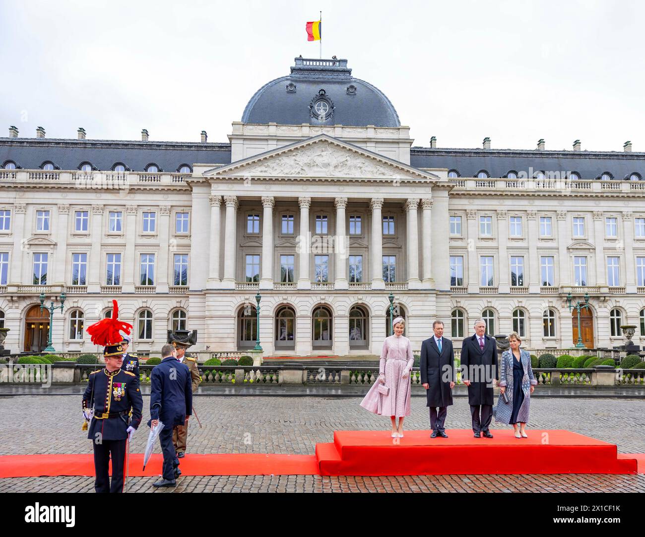 Brussel, Belgien. 16th Apr, 2024. King Filip and Queen Mathilde of ...