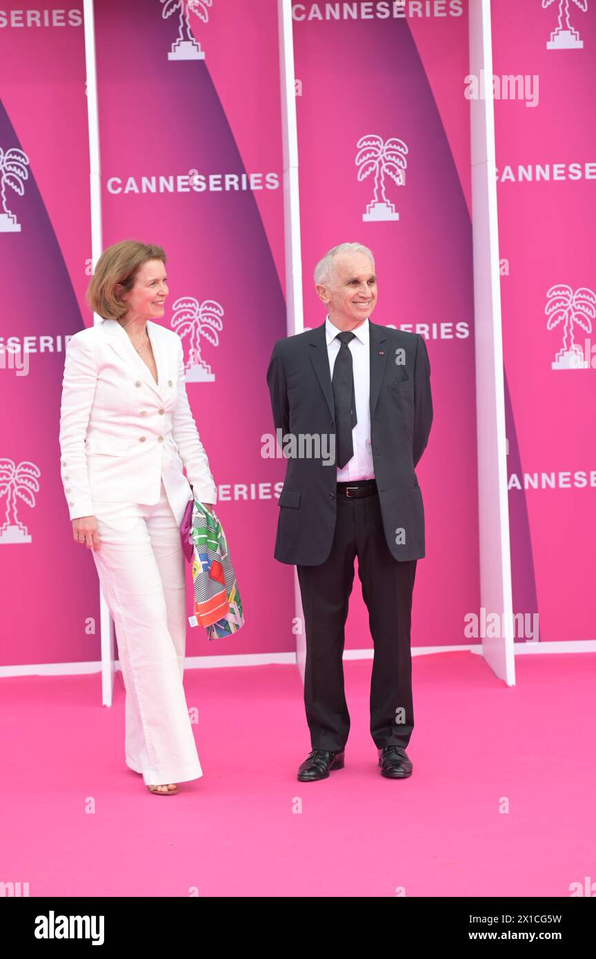 The Opening Ceremony of the 7th Canneseries International Festival on April 05, 2024 in Cannes, France. Stock Photo
