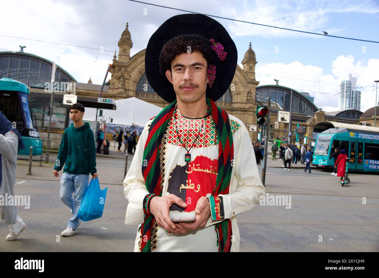 2024 afghani man wears traditional costume in front of hi-res stock ...