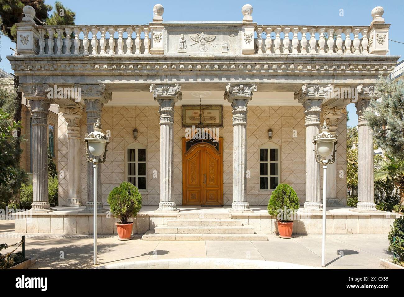 A fire temple or agiary is the place of worship for the Zoroastrianism followers. The Zoroastrian religion founded in Persia in the 6th century BCE. Stock Photo