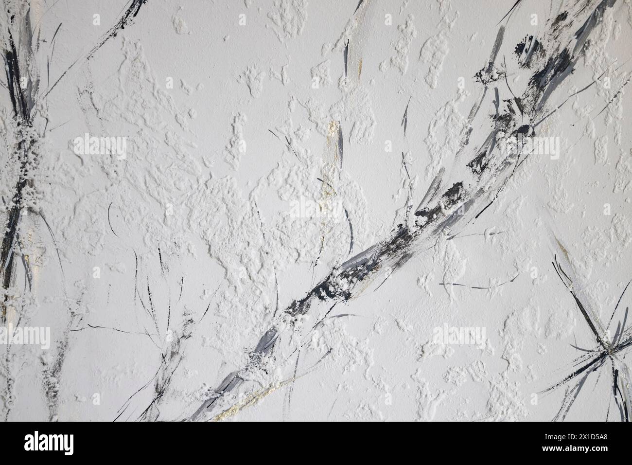 Beautiful light  background texture with black and grey lines. Abstract background from plaster on wall Stock Photo