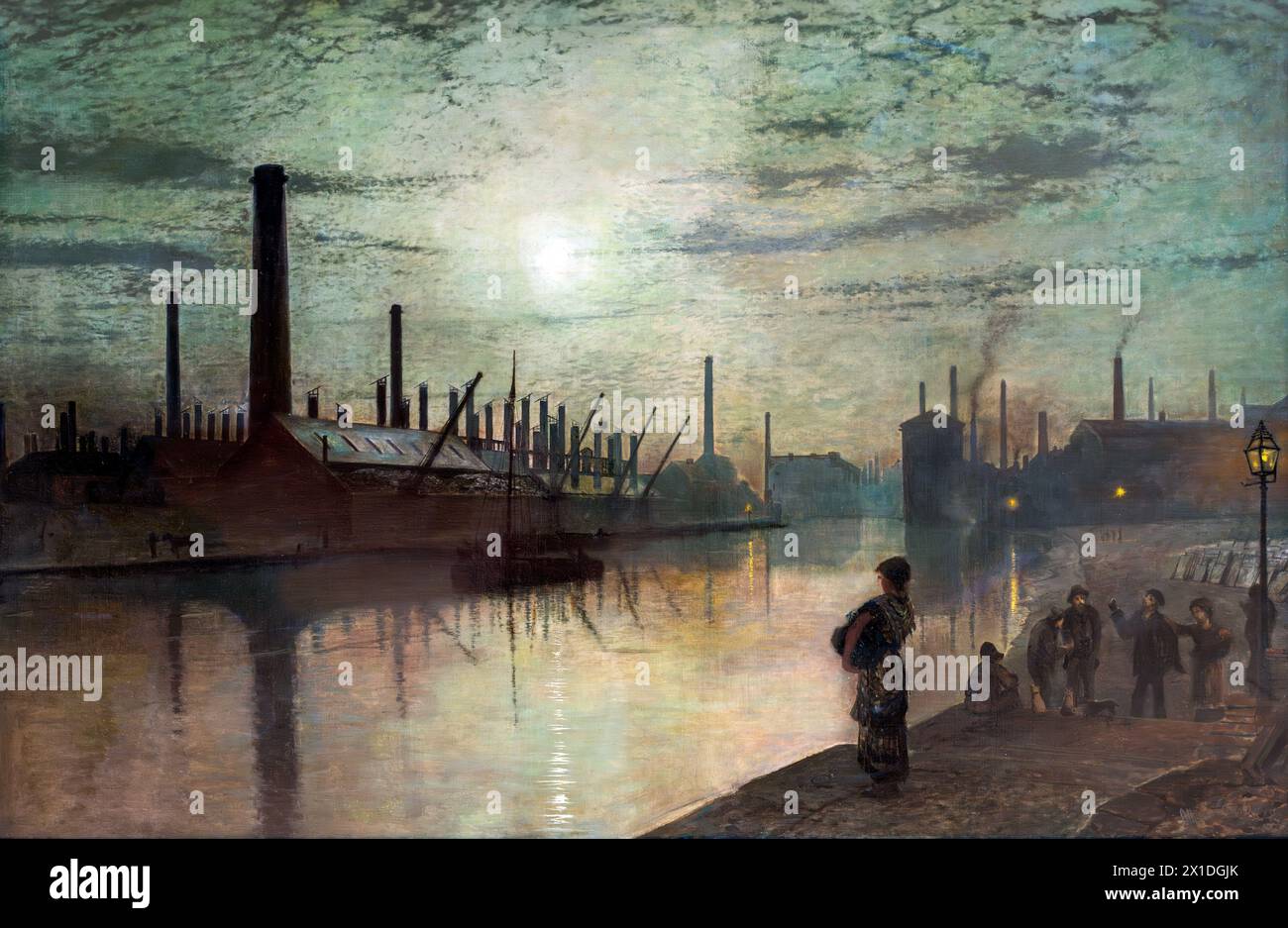 painting-entitled-reflections-on-the-aire-on-strike-by-john